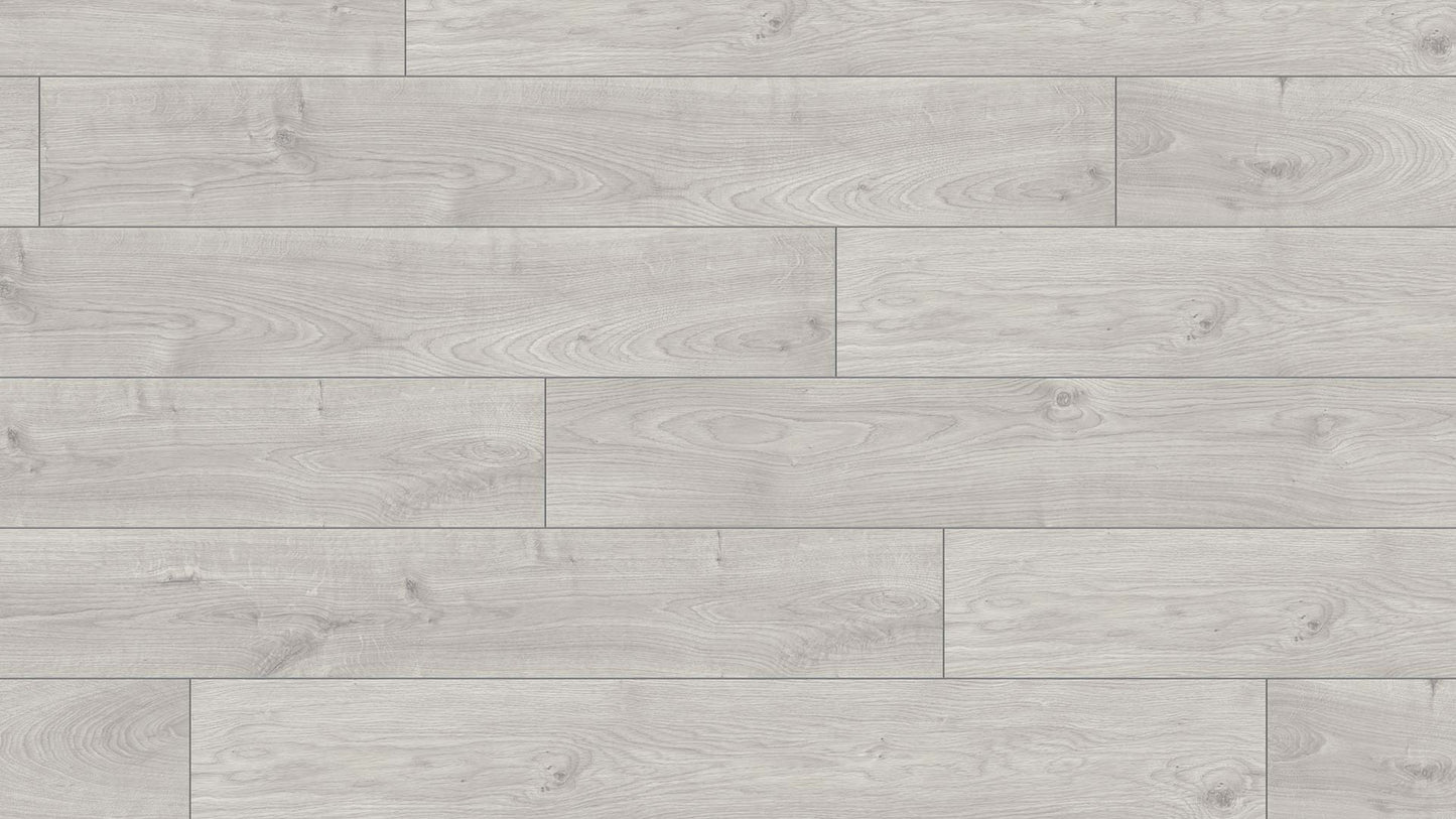 Eurostyle Atlas White 7"x54"x8mm Laminate Flooring