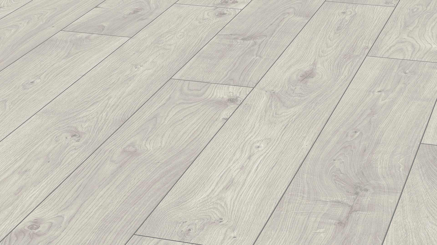 Eurostyle Atlas White 7"x54"x8mm Laminate Flooring
