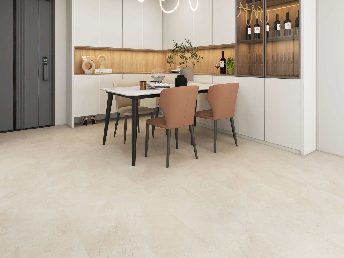HTBC Zen Tile Autumn Blaze 12"x24"x7.5mm Vinyl Flooring
