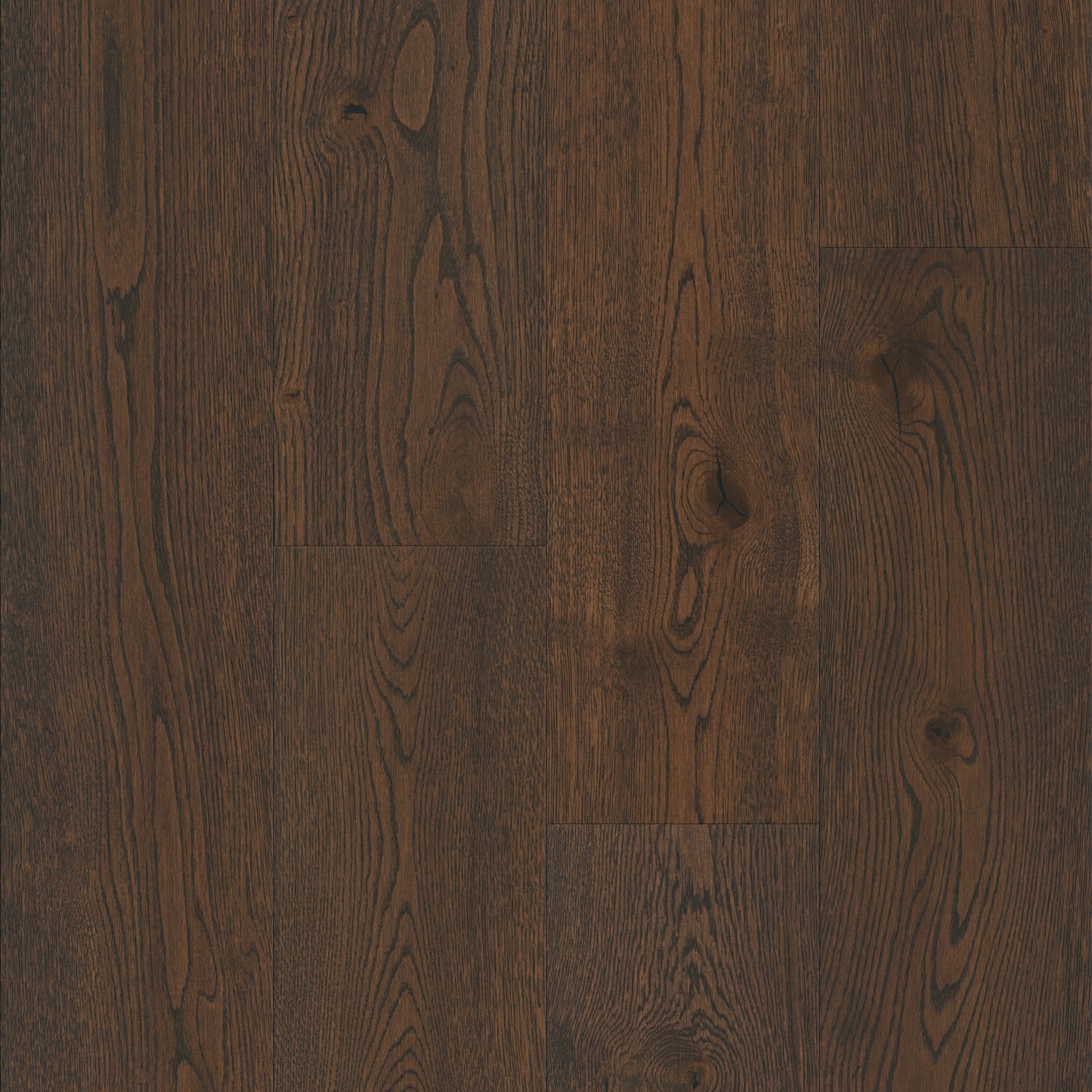 Close-up of dark brown wood flooring