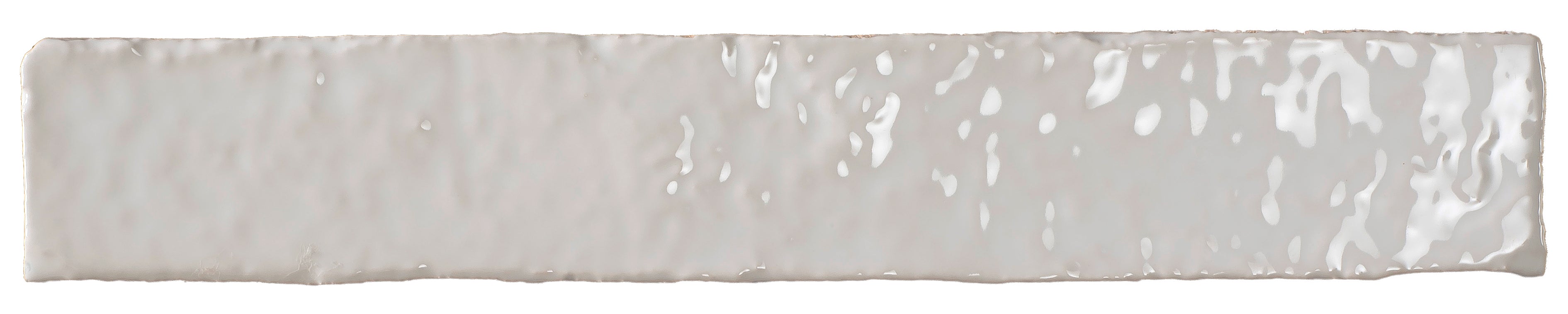 Brutalist Snow 2x10 Glossy Subway Tile Backsplash