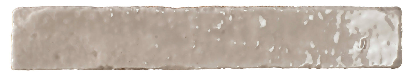 Brutalist Stone 2"x10" Glossy Subway Tile Backsplash