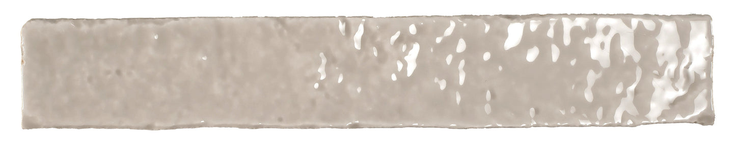 Brutalist Stone 2"x10" Glossy Subway Tile Backsplash