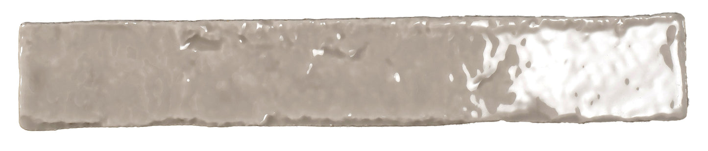 Brutalist Stone 2"x10" Glossy Subway Tile Backsplash