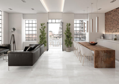 Corten White 24x48 Semi-Polished Porcelain Tile