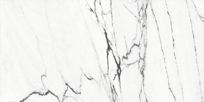 Calacatta Black 24x48 Polished Marble Look Porcelain Tile