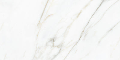 Calacatta Gold 12x24 Polished Marble Look Porcelain Tile