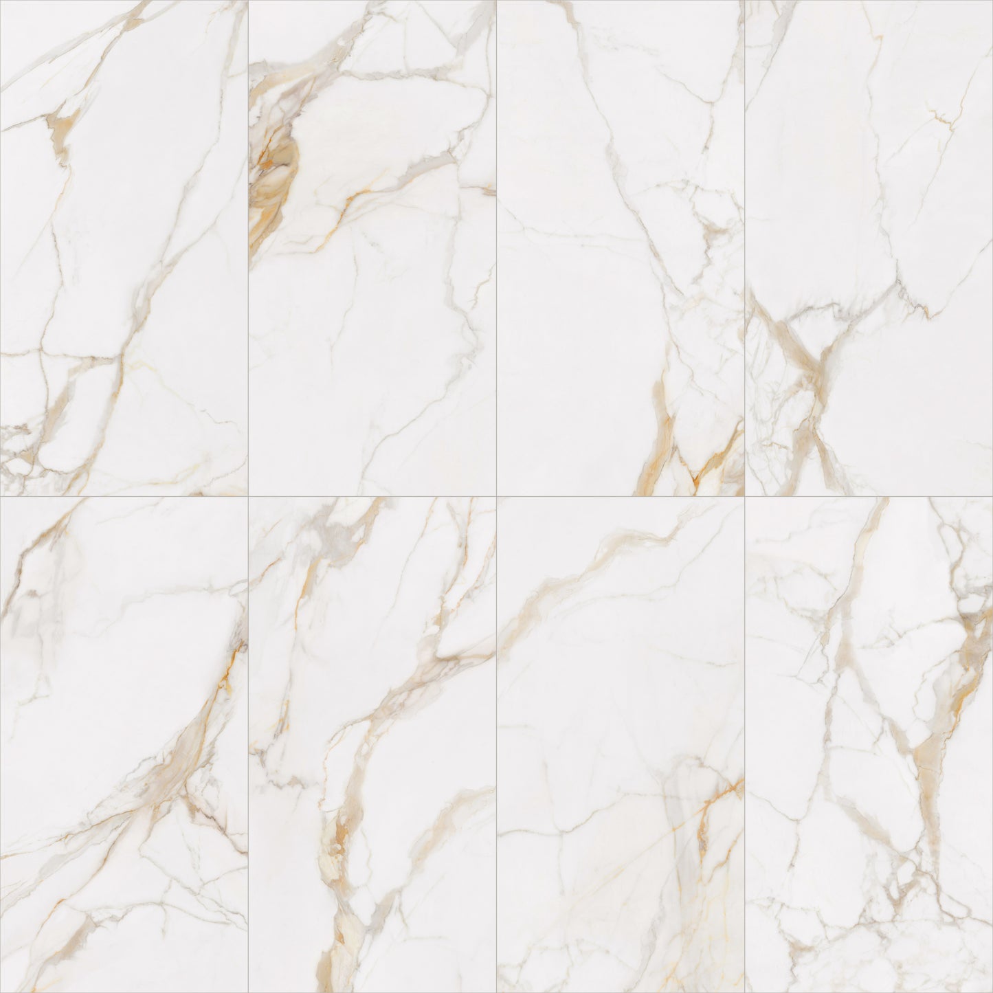 Calacatta Premium 24x48 Matte Marble Look Porcelain Tile