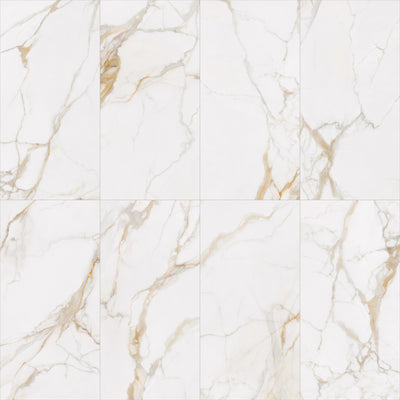 Calacatta Premium 24x48 Matte Marble Look Porcelain Tile