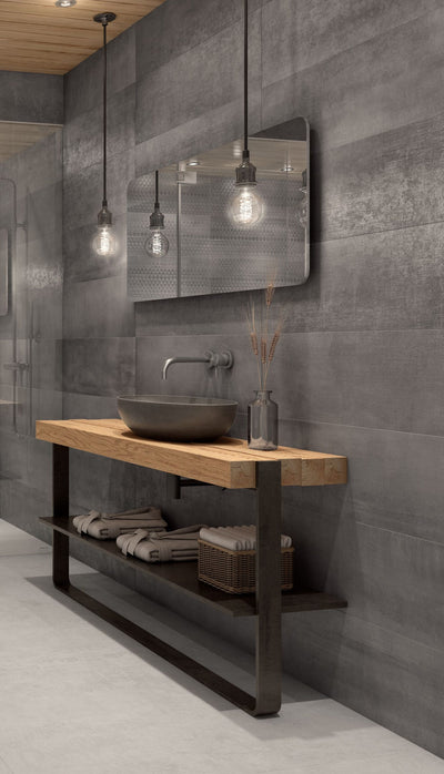 Channel Grey 12x36 Matte Finish Ceramic Wall Tile