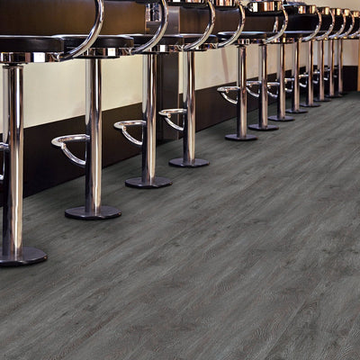 Next Floor Charcoal Oak 7"x48" Luxury Vinyl Flooring