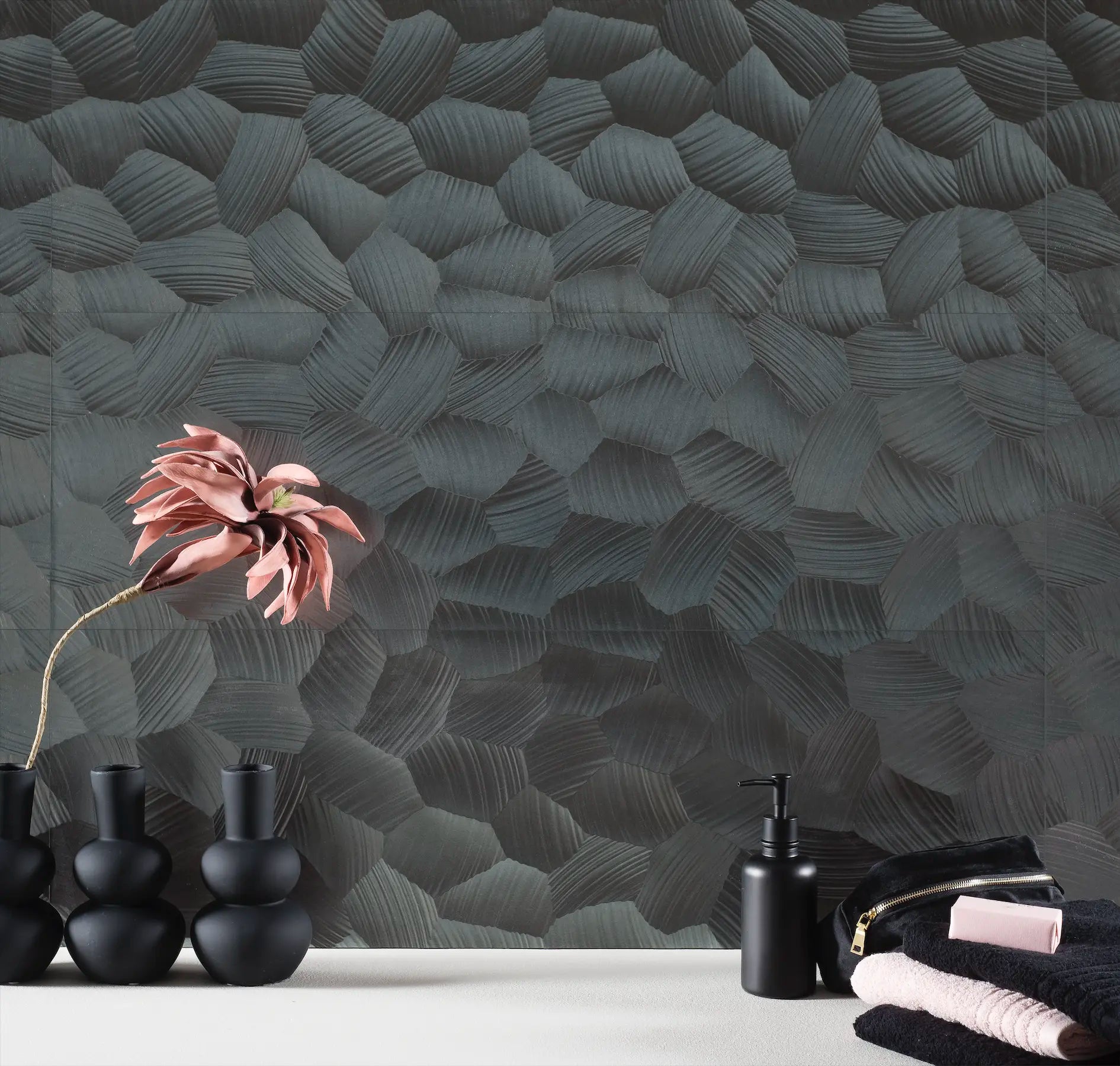 Circle Acero 12x40 Matte Finish Decorative Ceramic Wall Tile