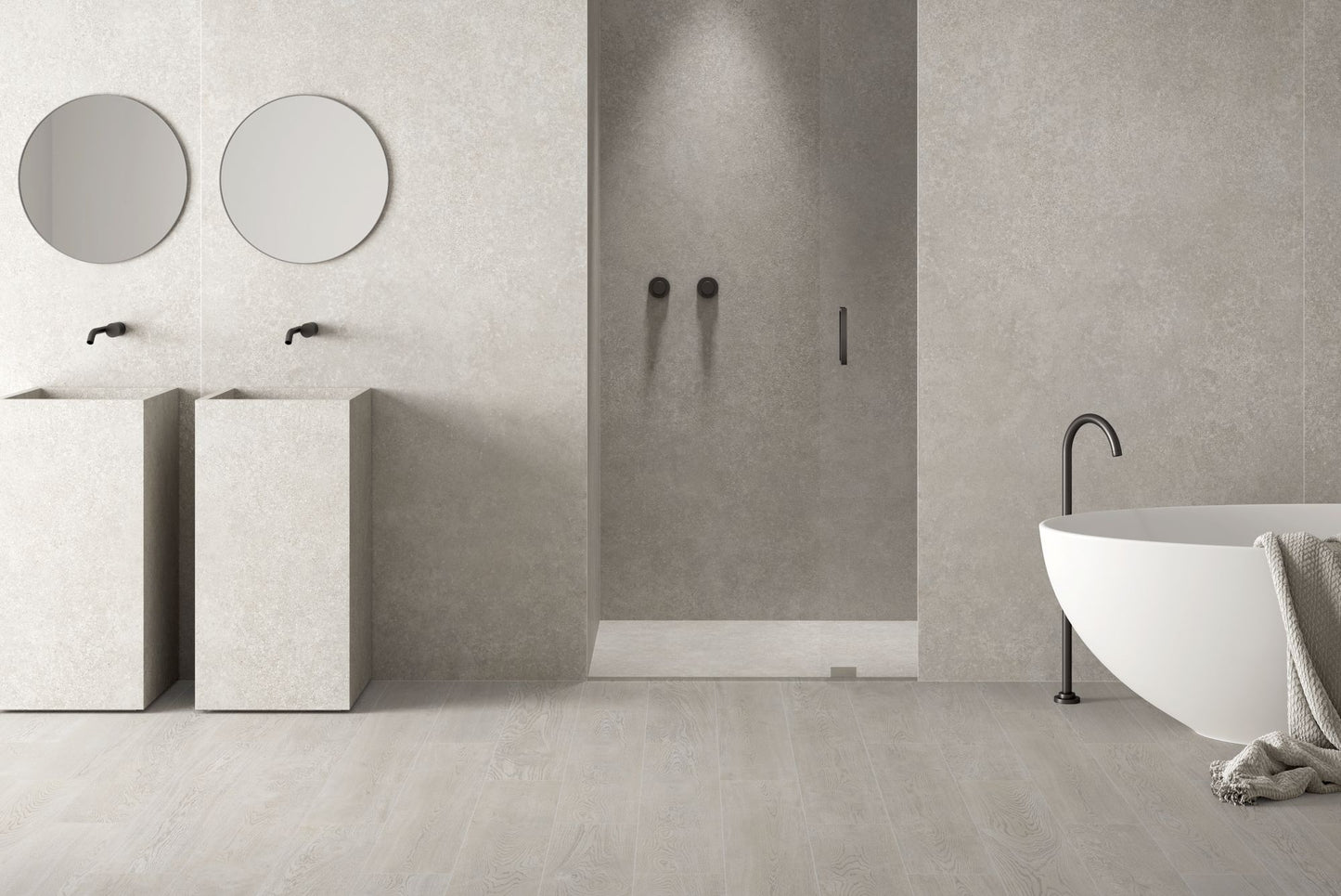 Code Sand 12x24 Matte Finish Porcelain Concrete Tile