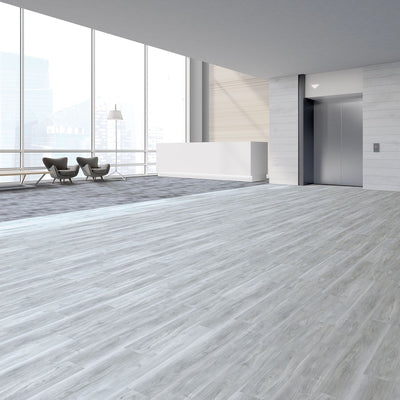 Next Floor Dovetail Gray 7"x48" Luxury Vinyl Flooring