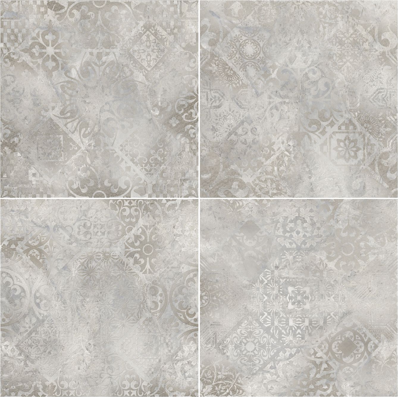 Ellesmere Decor 24x24 Semi-Polished Patterned Porcelain Tile