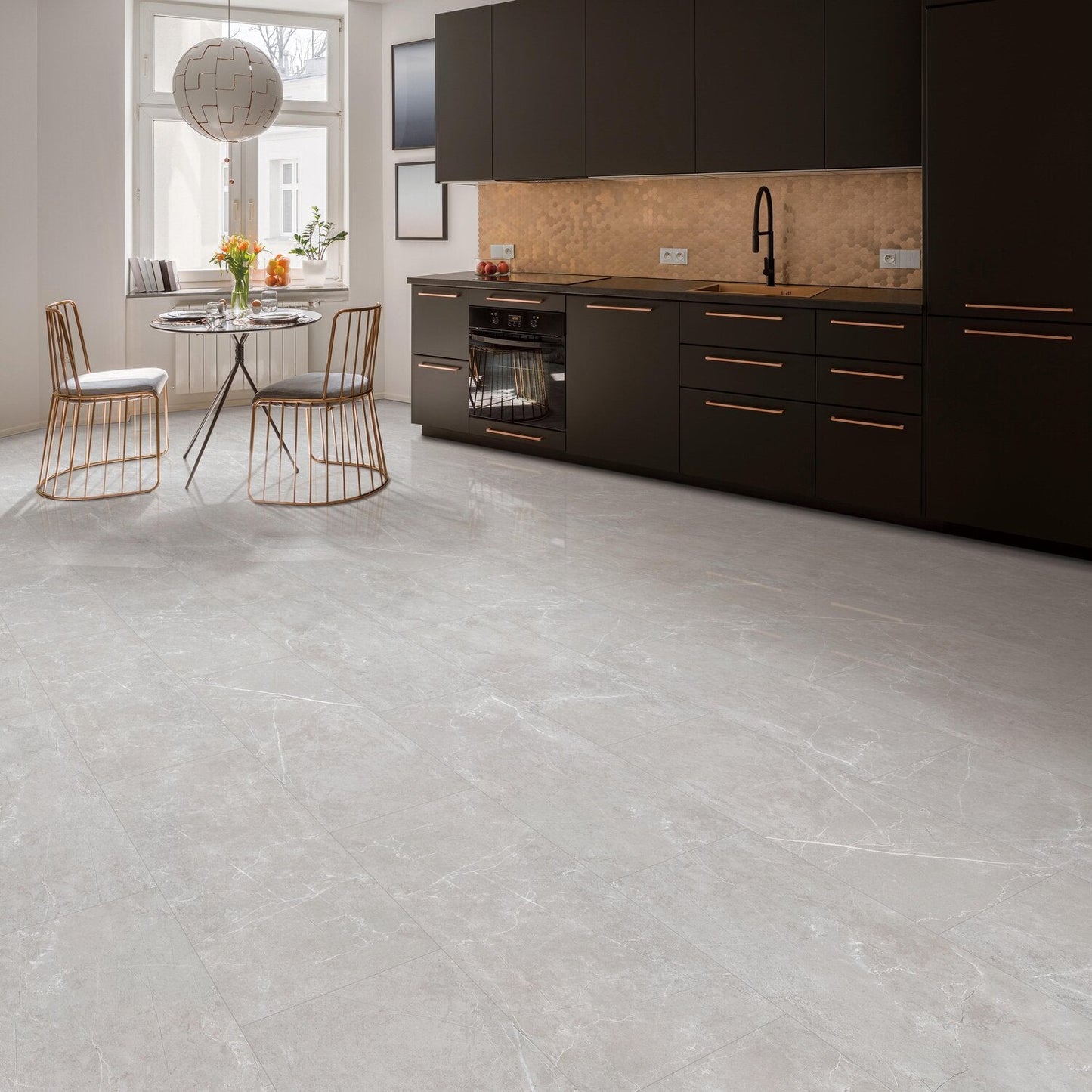 Next Floor Astonishing Emperador 12"x 32" Luxury Vinyl Flooring