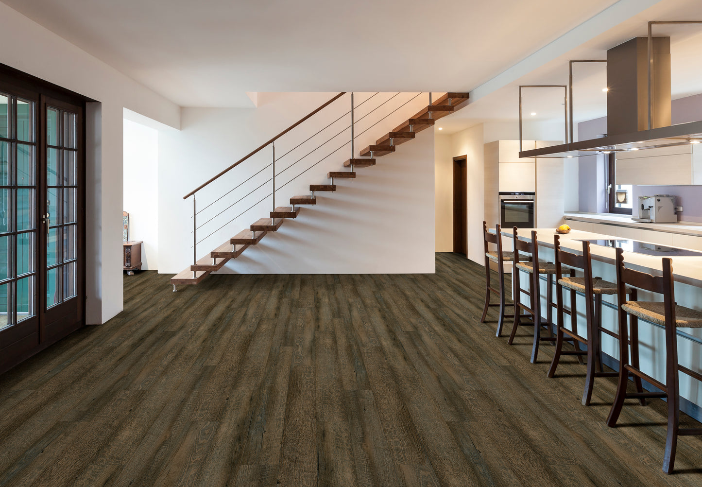 EnduraStride Series Autumn Pace 2mm Vinyl Flooring 7"x48"