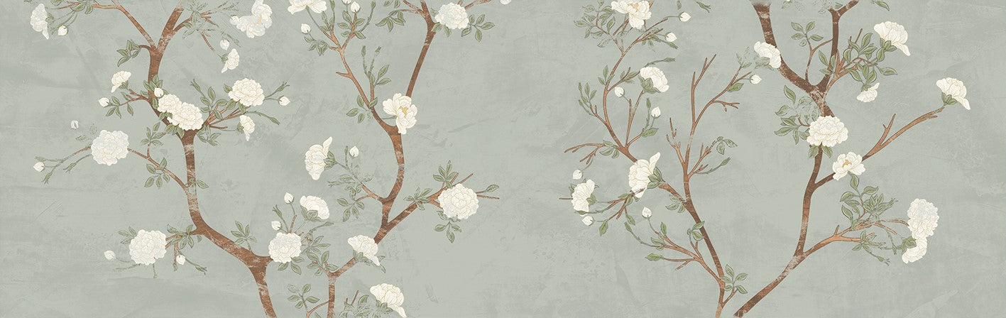 Enya Almond Sage 12"x40" Decorative Matte Ceramic Tile - B