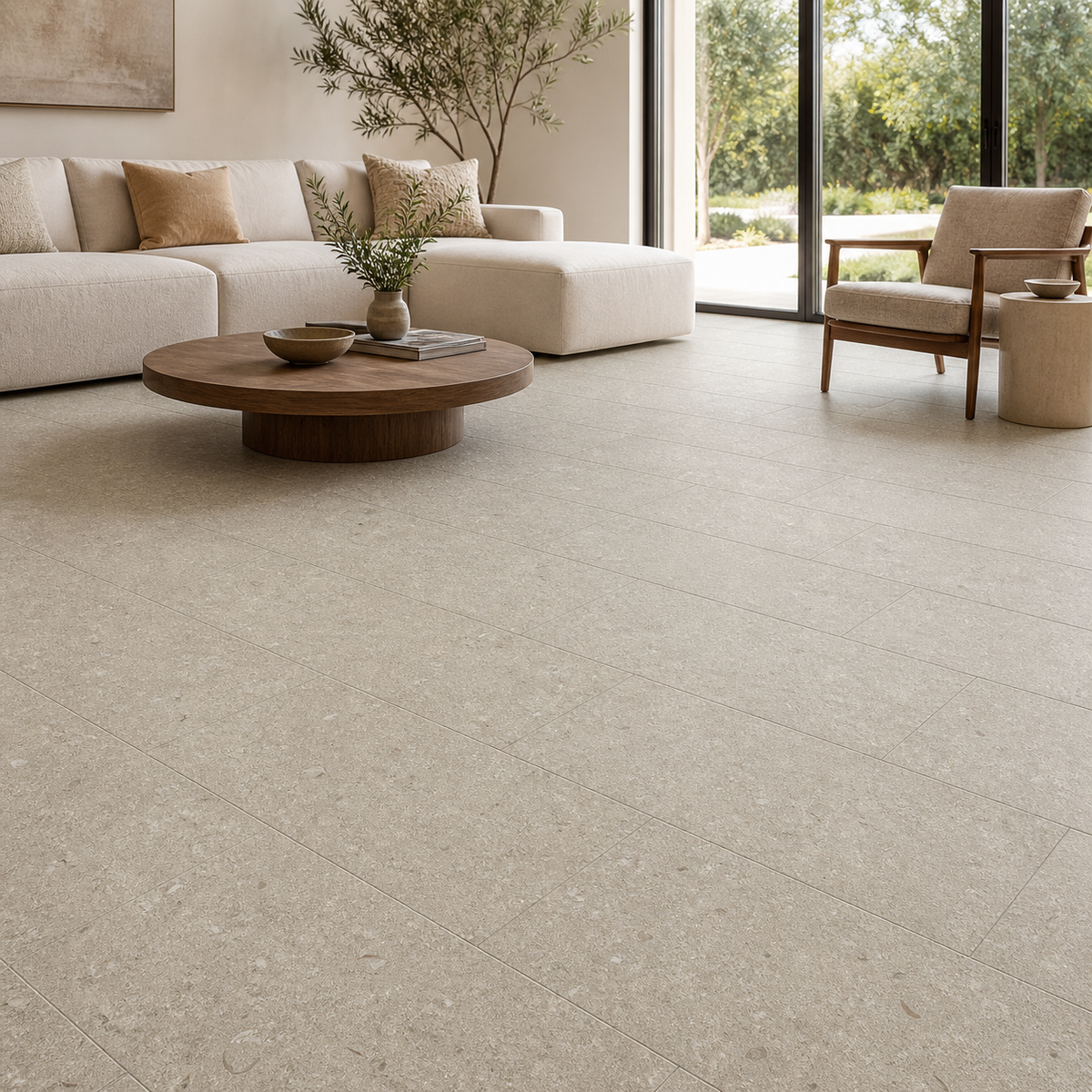 Fosil Gris Matte 12"x24" Porcelain Tile