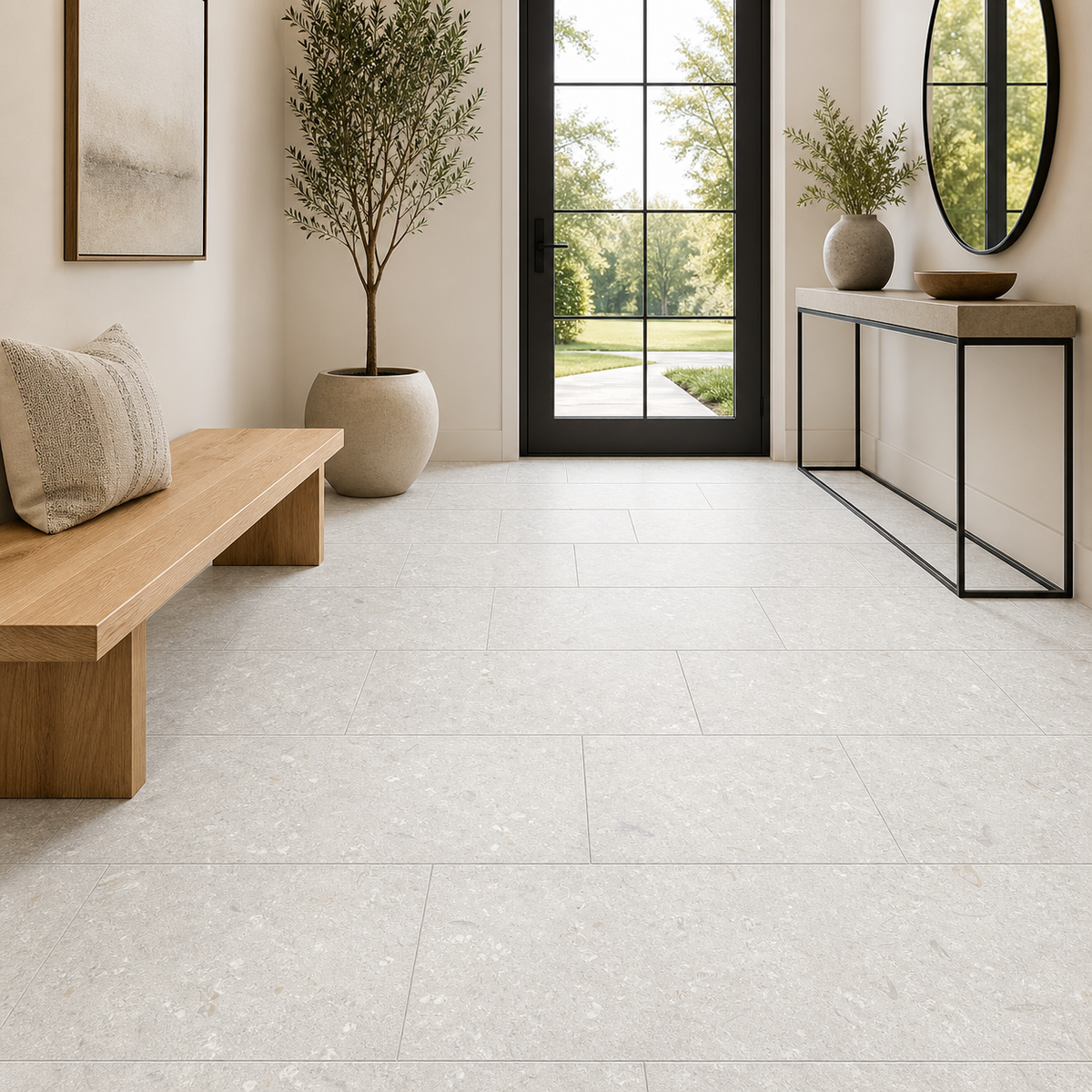 Fosil Perla Matte 12"x24" Porcelain Tile