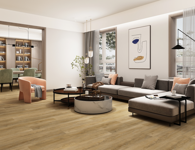 Foundry Urban Walnut 5.5mm SPC Luxury Vinyl Flooring 7"x48"