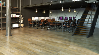 Foundry Urban Walnut 5.5mm SPC Luxury Vinyl Flooring 7"x48"