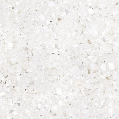 Frammenta Bianco 24x24 Polished Terrazzo Tile Porcelain