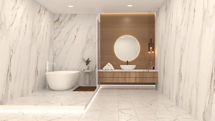 Harbor Walnut Fog 5.5mm SPC Luxury Vinyl Flooring 12