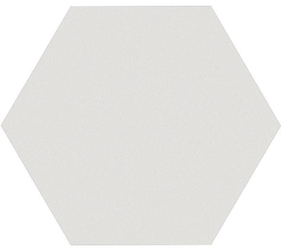 Hex White 9x10 Matte Finish Porcelain Tile