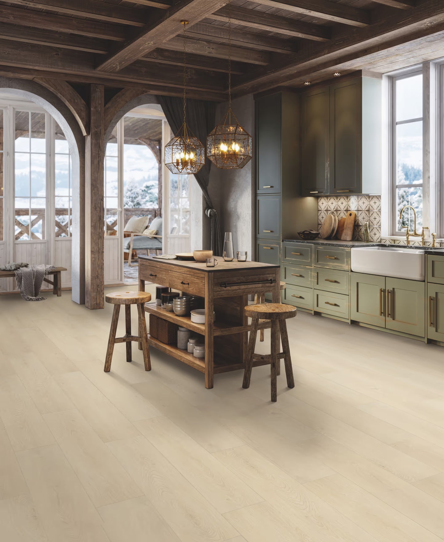 Homecoming Hollow Oak 10mm Laminate Flooring 7”x47”