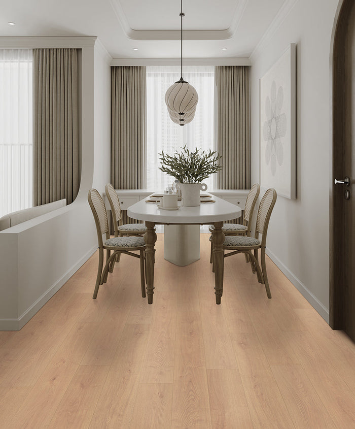 Happy Feet Novara Oak 10mm Laminate Flooring 7”x47”