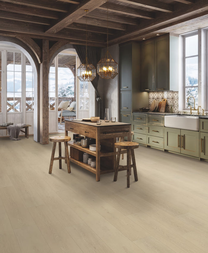 Happy Feet Fossil Oak 10mm Laminate Flooring 7”x47”