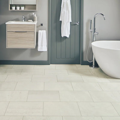 Karndean Rigid Core Honed Oyster 12"x18" Luxury Vinyl Flooring