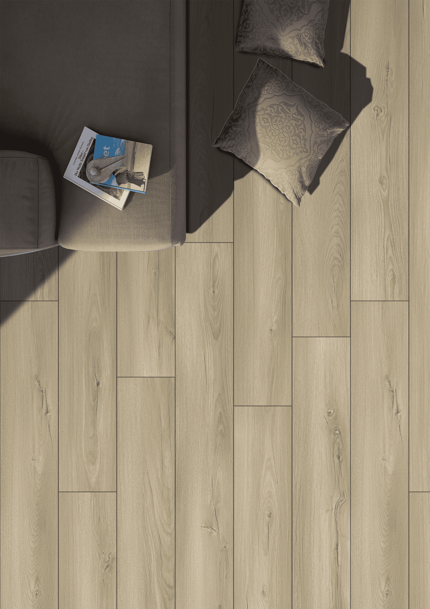 HTBC Craftsman Husk 7"x48"x12mm Laminate Flooring
