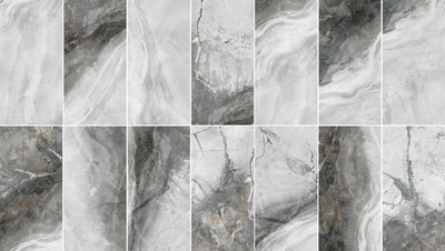 Invisible Grey 24x48 Polished Marble Look Porcelain Tile