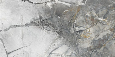 Invisible Grey 24x48 Polished Marble Look Porcelain Tile