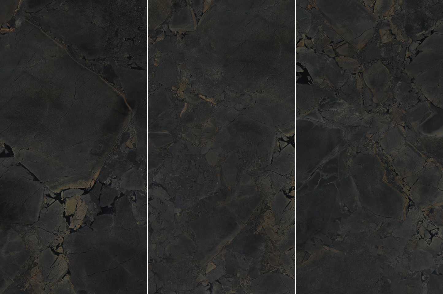 Jurassic Black 24x48 Polished Finish Porcelain Tile