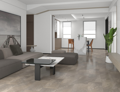 Infinity Floor Greystone 5.5mm SPC LVP Flooring 12"x24"