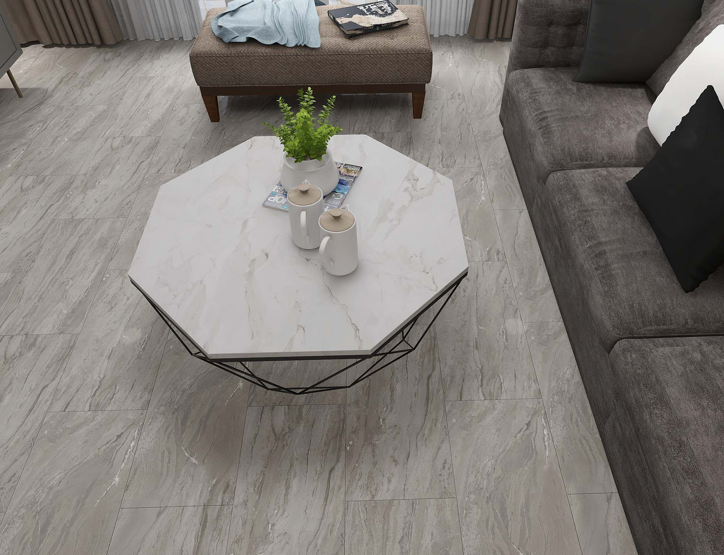 Infinity Floor Shonehaven 5.5mm SPC LVP Flooring 12"x24"