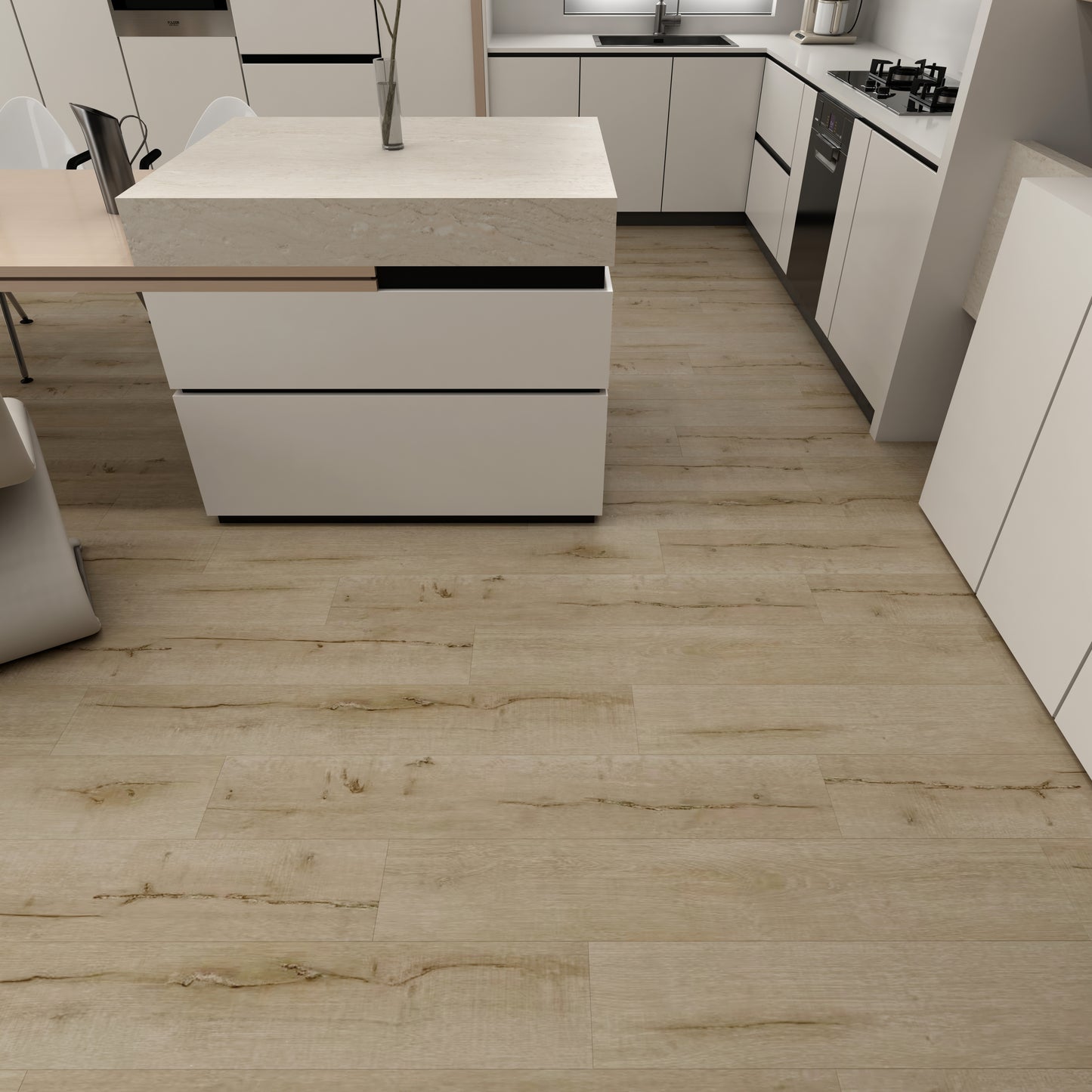 Latipac Granada Oak 8"x48"x12mm HDF Laminate Flooring