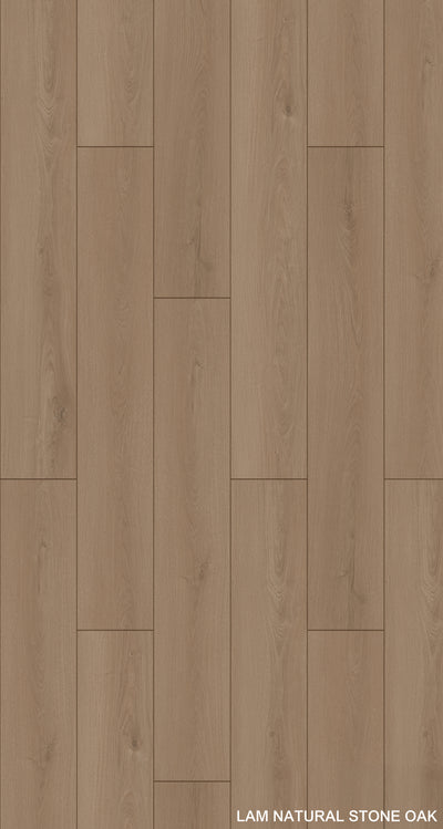 Latipac Natural Stone Oak 8"x48"x12mm HDF Laminate Flooring