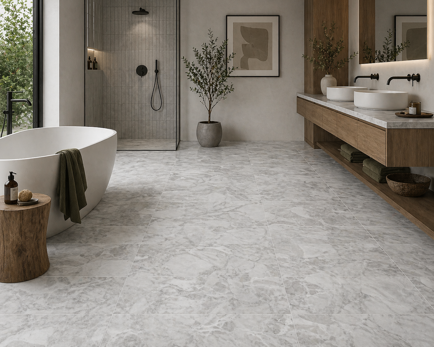Lurelle Stone Mist Matte 12"x24" Porcelain Tile