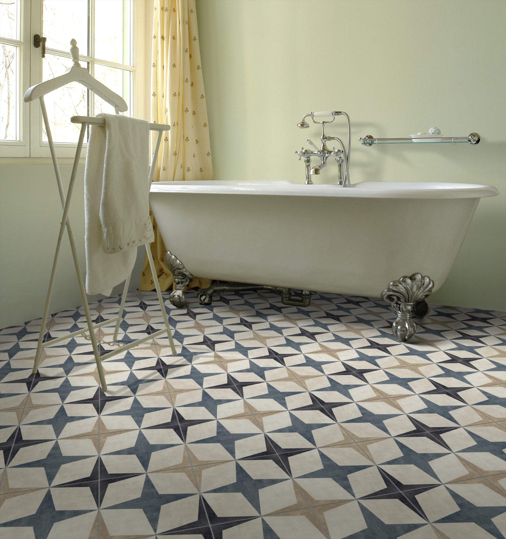 Mayfair 8x8 Matte Finish Porcelain Patterned Tile