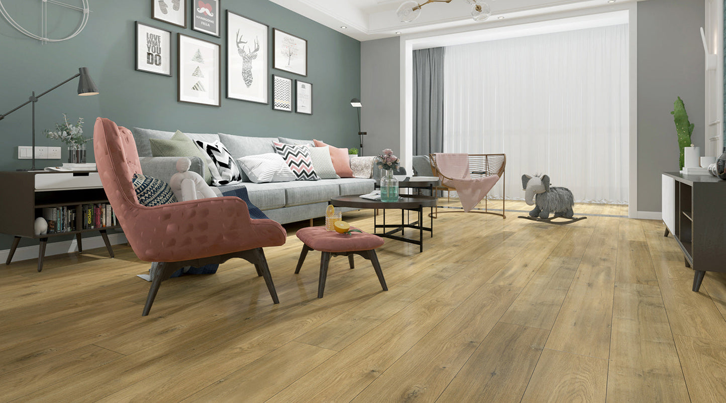 Opus Floors Mackenzie Oak II 8"x 48"x12mm Laminate Flooring