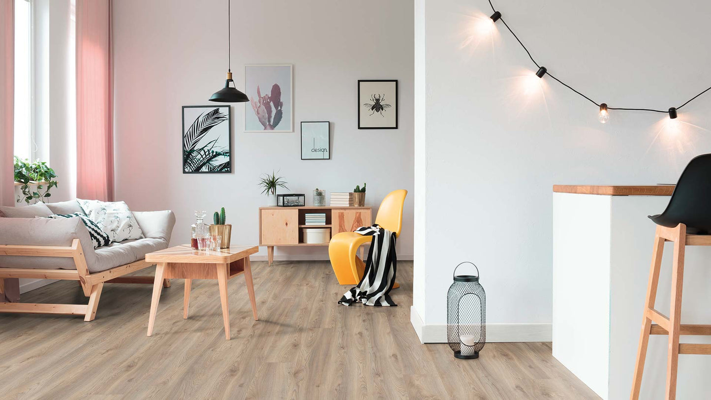 Eurostyle Makro Beige 9"x72"x10mm Laminate Flooring