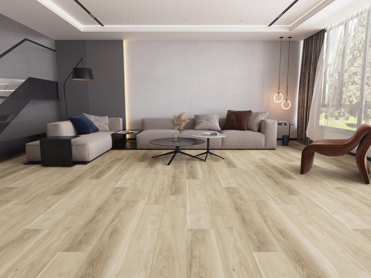 Manorfield Series Pacific Harbor 6.5mm Vinyl Flooring 9"x60"