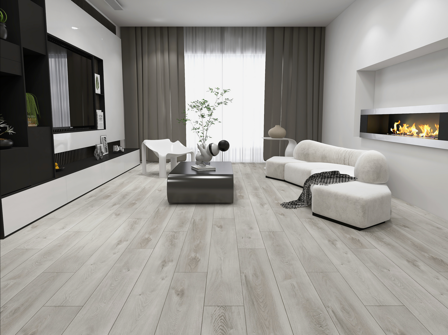 Manorfield Series Shore Oak 6.5mm Vinyl Flooring 9"x60"