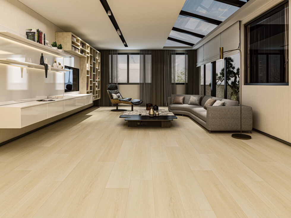 HTBC Maple Essence Marble 9"x60"x12mm Laminate Flooring