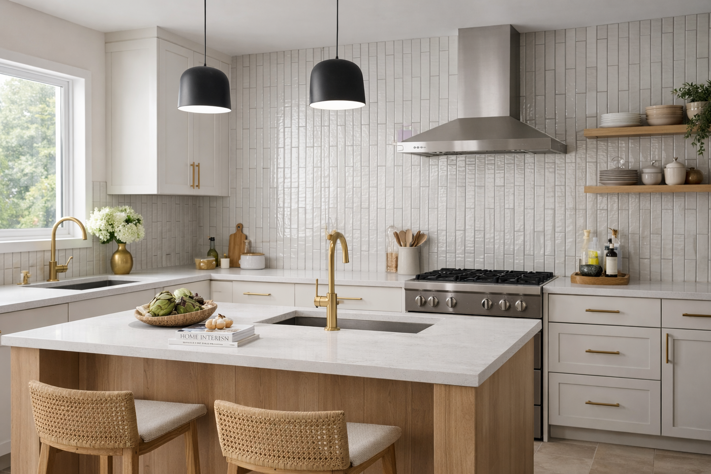 Pura Avorio 2x10 Matte Porcelain Subway Tile - Backsplash