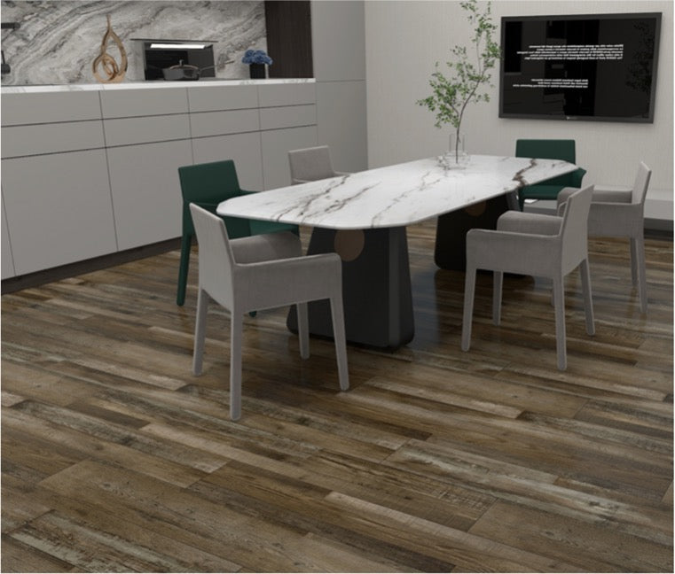 Meadow Forge Ancient Timber Lite 5mm Vinyl Flooring 7"x48"